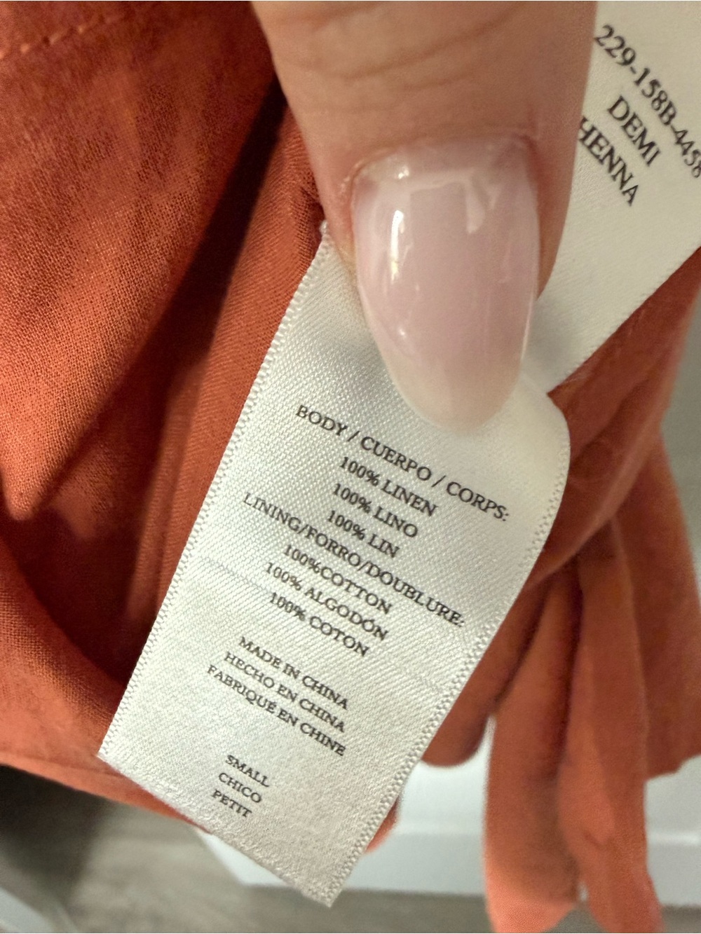 Rails Linen Dress Rust - Picture 8 of 15